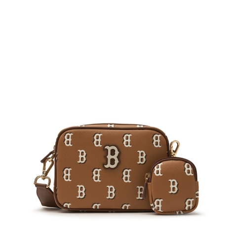 Túi MLB Sportive Classic Mono Camera Bag Boston Red Sox Camel