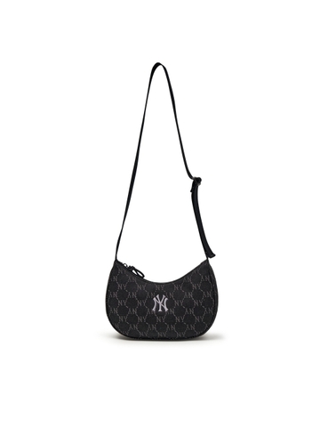 Túi MLB Dia Mono Denim JQD Hobo Bag New York Yankees Black