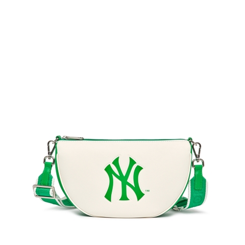 Túi MLB Basic PU Round Mini Crossbody New York Yankees Green