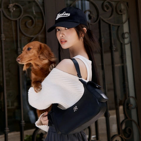 Túi MLB Korea Nylon Cargo Bag New York Yankees Black