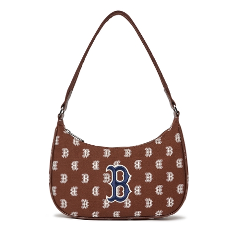 Túi MLB Classic Monogram Jacquard Hobo Bag Boston Red Sox D.Brown