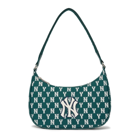 Túi MLB Classic Monogram Jacquard Hobo Bag New York Yankees D.Green