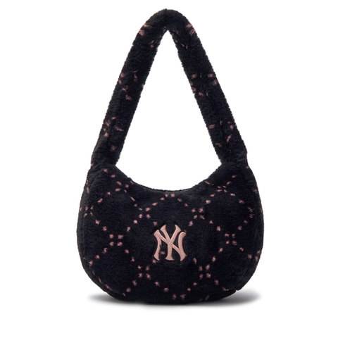 MLB Big Classic Monogram Jacquard New York Yankees Hobo Bag Hand