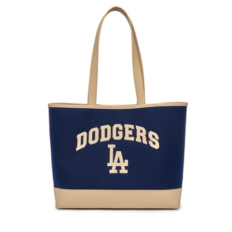 Túi MLB Korea Varsity Canvas Shopper Bag LA Dodgers Navy