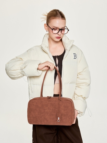 Túi MLB Basic Palette Square Tote Bag Boston Red Sox Brown