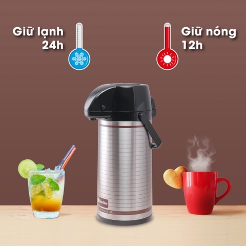 Phích đựng nước nút bấm 2 lít