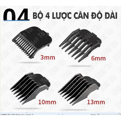 Tông Đơ Cắt Tóc Chuyên Nghiệp Kemei KM-1997/1996, Bứt Phá Mới Của Kemei Với Công Nghệ Sạc Nhanh Lên Hơn 3 Giờ Sử Dụng