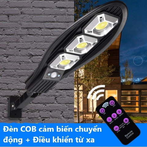 Đèn COB 45W Cảm Biến Di Chuyển Thông Minh - Sử Dụng Năng Lượng Mặt trời - Chống Thấm Nước - Đèn Sân Vườn - K1129