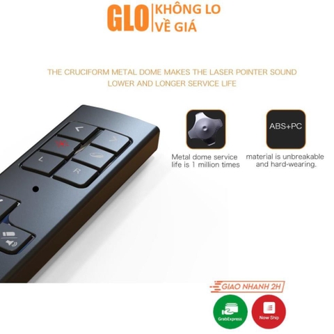 Bút Trình Chiếu Viboton PP-930 Kiêm Chuột Bay- Điều chỉnh âm thanh, Đèn Laser - Hàng Chính Hãng, Full Box - BH 06 T