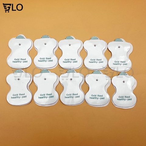 Combo 10 Miếng Dán Màu Trắng Điện Cực Dùng Cho Máy Massage Trị Liệu