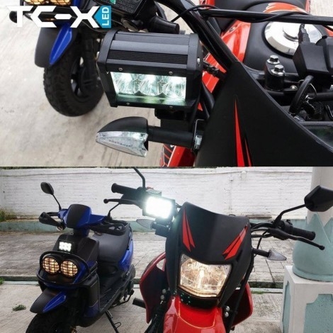 Đèn Pha 6 Bóng Led 30w Siêu Sáng Chuyên Phượt(Đèn Trợ Sáng 6 Led)