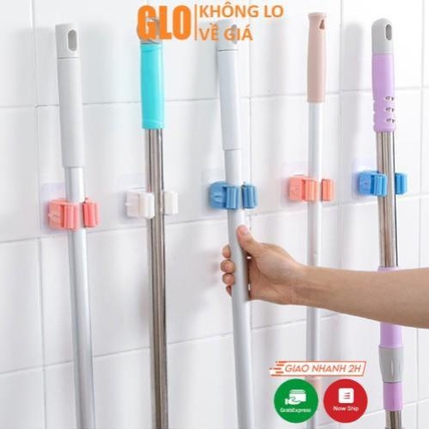 Móc Kẹp Treo Chổi Và Cây Lau Nhà Đa Năng
