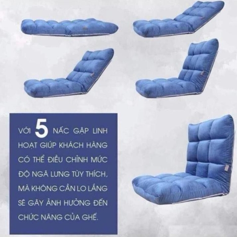 Ghế Lười Tami Bệt Tựa Lưng Kiểu Nhật, Sofa Nâng Hạ Đa Năng Tùy Chỉnh 5 Cấp Độ