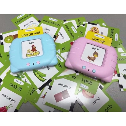Máy Đọc Thẻ Song Ngữ Anh Việt Flashcard 112 Thẻ 224 Từ Vựng Và 12 Chủ Đề