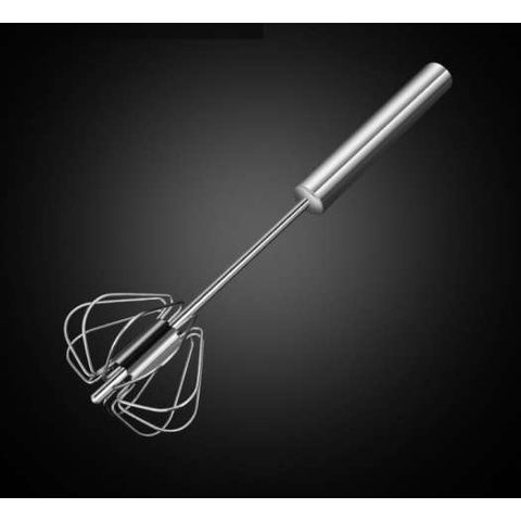 Dụng Cụ Đánh Trứng Bán Tự Động Mini Cầm Tay Inox 304, Cây Đánh Trứng Trộn Thủ Công Gia Đình Thép Không Gỉ