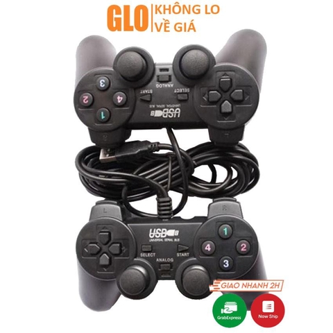 Tay Cầm Chơi Game Đôi Có Rung Đen