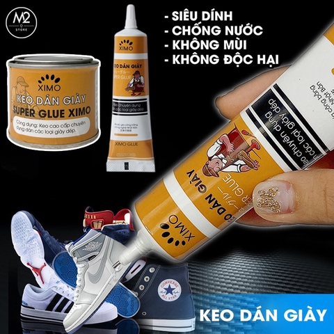 Keo Dán Giày Thể Thao Siêu Dính Dùng Nhiệt Trong Suốt Không Tổn Thương Da Ximo Kdg06