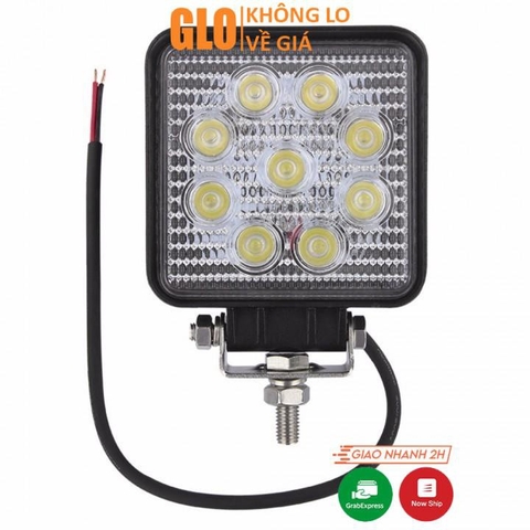 Đèn Trợ Sáng 9 Bóng Led Vuông