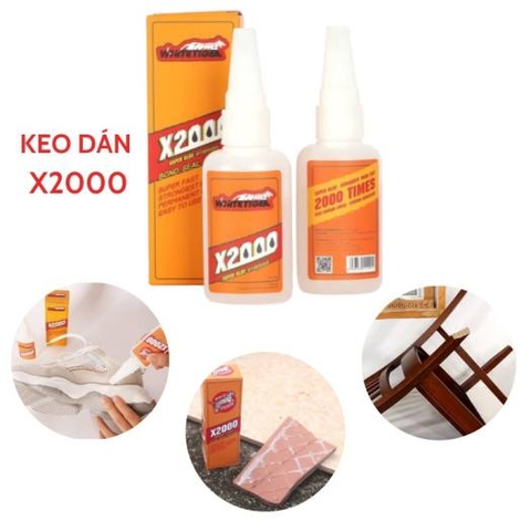 Keo Dán X2000 Siêu Dính Đa Năng Thái Lan Chính Hãng, Dán Gỗ, Giày Dép, Thủy Tinh, Nhựa, Gốm Sứ