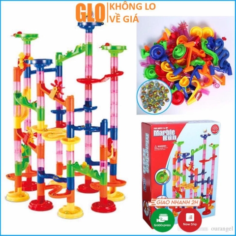 Đồ Chơi Lắp ráp mê cung 3 chiều, thả bi Marble run cho bé
