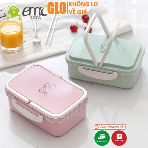 Hộp Cơm Lúa Mạch 2 Tầng SQIRREL