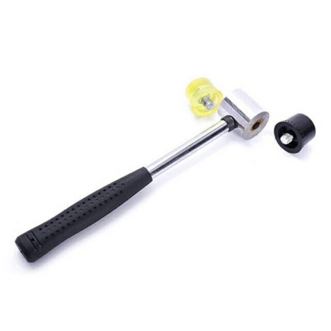 Búa Cao Su 2 Đầu Φ30mm Cán Kim Loại Bọc Nhựa 28cm X 370g