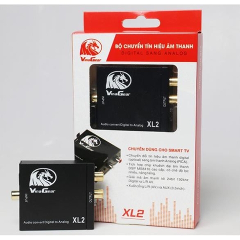 Bộ Chuyển Đổi Âm Thanh Tín Hiệu Optical Sang AV, Digital To Analog, Bộ Quang Ra AV, Tặng Dây Quang 1m