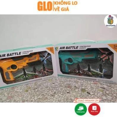 Súng Bắn Máy Bay Air Battle Cho Bé, Đồ Chơi Phóng Máy Bay Lượn Mô Hình Trẻ Em
