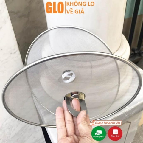 Nắp Vung Lưới Inox 25cm Chống Văng Dầu Mỡ Côn Trùng