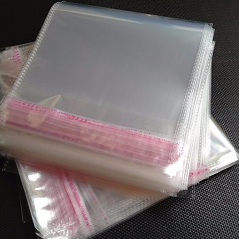 1 Kg Túi Nilon Keo Dán Miệng OPP Trong Suốt, Bọc Kiếng, Đóng Gói, Đựng Phụ Kiện, Quần Áo