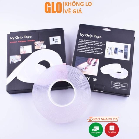 Băng Keo Hai Mặt 3 Mét/ 5 Mét Ivy Grip Tape Đa Năng Siêu Dính
