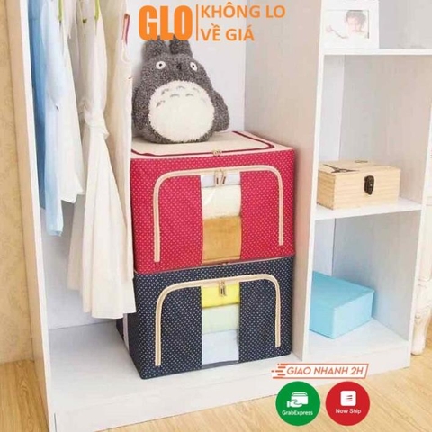 Túi Vải Đựng Đồ, Chăn Màn Có Khung Sắt Chắc Chắn, Độ Bền Cao
