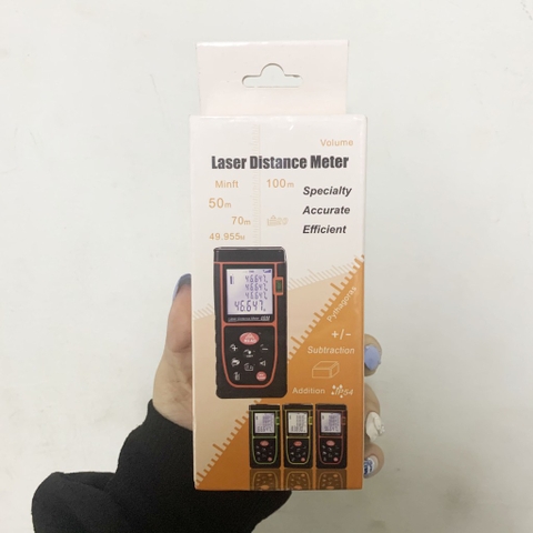 Máy Đo Khoảng Cách Từ Xa Bằng Tia Laser 40m, Thước Đo Laze 40m, Đo Chính Xác Tuyệt Đối, Tiện Dụng