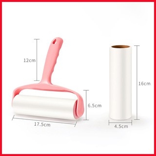 Cây Lăn Bụi Quần Áo Loại Lớn 10cm/16cm, 2 Cuộn Lăn Thay Thế