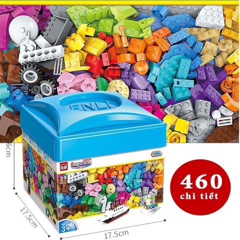 Bộ Xếp Hình Lắp Ghép Enlighten Build N Learn 2901 – 460 Chi Tiết Cho Bé