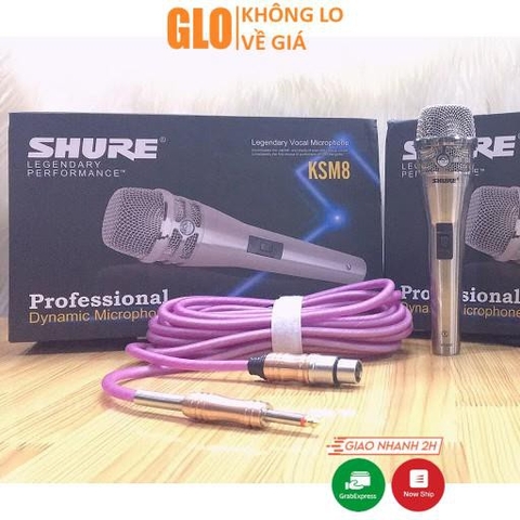 Micro Shure Ksm8 Có Dây Chống Hú