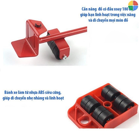Bộ Dụng Cụ Toolland Qt108 Hỗ Trợ Nâng Và Di Chuyển Đồ Nặng Thông Minh Tải Trọng 600kg