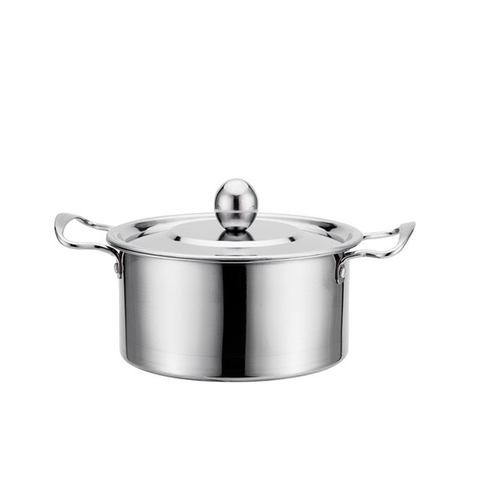 Combo 3 Nồi Inox 304 Có Nắp Và Tay Cầm Kích Thước 16-18-20cm GloShop