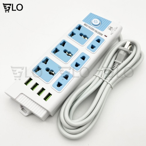 Ổ Cắm Điện CYX K208 K218 K238 Tích Hợp Cổng Sạc USB Đa Năng, Nhiều Lỗ Cắm, Công Suất 2500W