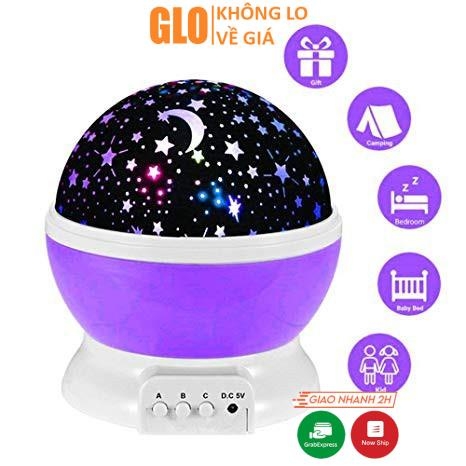 Đèn Led Chiếu Bầu Trời Trăng Sao Star Master Xoay Tròn Cực Đẹp