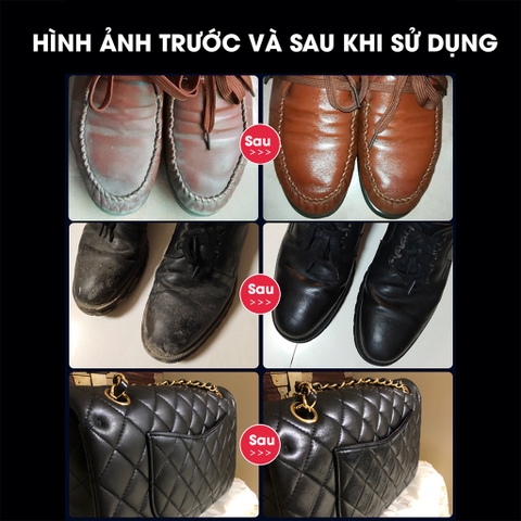 Chai Glossy Wax Xịt Sạch Và Làm Bóng Giày Đồ Da, Túi Ví, Áo, Ghế Da Giúp Vệ Sinh, Dưỡng Ẩm Chống Mốc