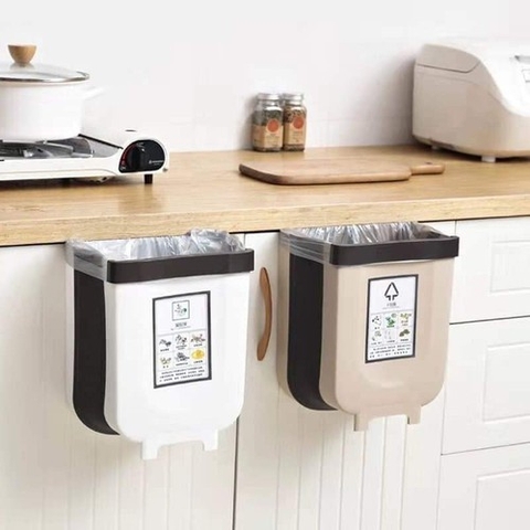 Thùng Rác Thông Minh Gấp Gọn Cao Cấp Để Nhà Bếp Nhỏ