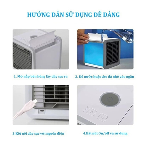 Máy Điều Hoà Mini, Quạt Máy Mini Làm Mát Không Khí Bằng Hơi Nước
