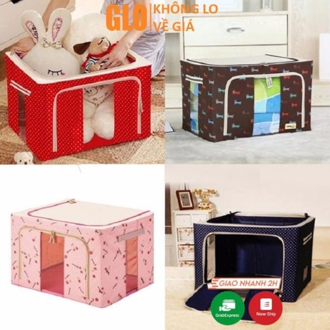 Túi Vải Đựng Đồ, Chăn Màn Có Khung Sắt Chắc Chắn, Độ Bền Cao