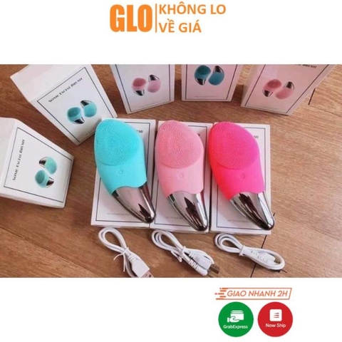 Máy Rửa Mặt Massage Nâng Cơ Mặt 3 In 1 Sonic Facial Brush Cao Cấp, Chống Nước Tuyệt Đối