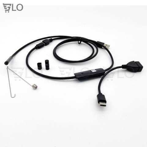Camera Nội Soi Chống Nước(IP67) Siêu Nhỏ 5.5-8mm Dài 1-10m Cho Máy Tính Và Điện Thoại Cổng Micro USB Hoặc Type C