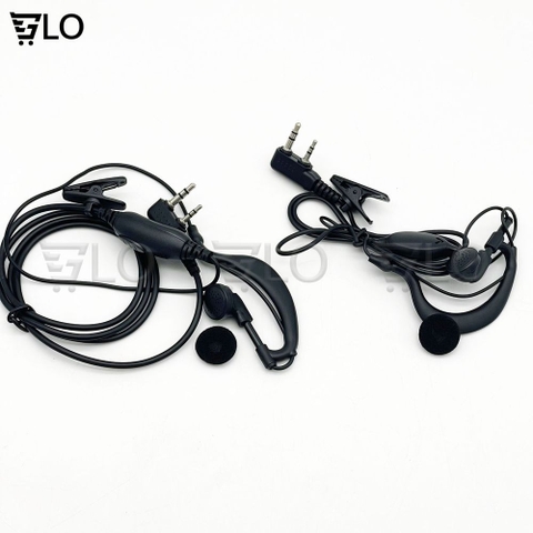 Tai Nghe Bộ Đàm Baofeng, Moto, Kenwood Loại 2 Đầu Jack 3.5li và 2.5li