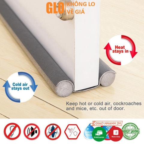 Nẹp Mút Xốp Sỉ 95cm Chặn Đáy Khe Cửa, Gió Mùa, Cách Nhiệt, Cách Âm, Ngăn Côn Trùng, Chống Kẹt Tay Chân Bé