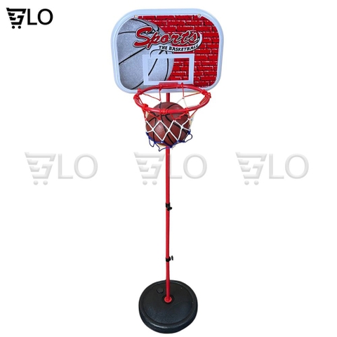 Bộ Trò Chơi Bóng Rổ Trụ Sắt Kèm Bóng Mini Trong Nhà Cho Bé Kèm Bơm