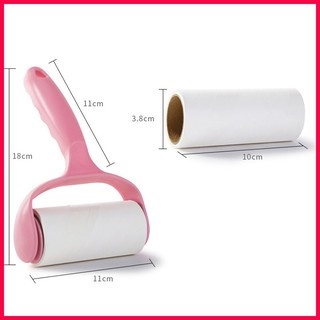 Cây Lăn Bụi Quần Áo Loại Lớn 10cm/16cm, 2 Cuộn Lăn Thay Thế